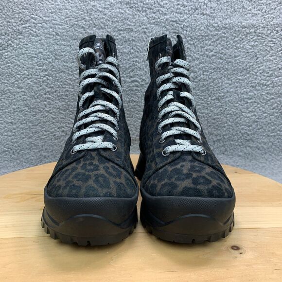 P448 Denise Platform Womens Size EU 41 / US 10-11 Boots Combat Leopard Print - Picture 2 of 9